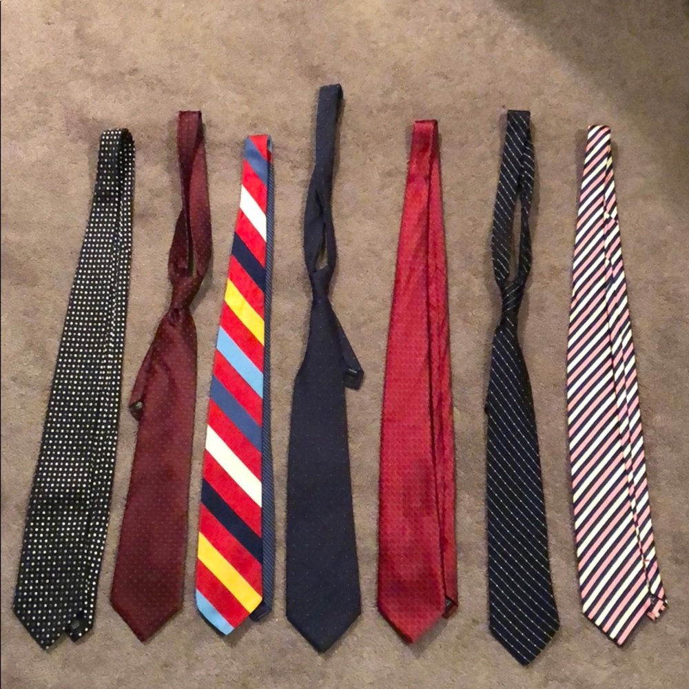 7 Assorted Ties - 3.5” Width